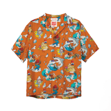 MOViE MANIA Shark Alert Hawaiian Aloha Shirt