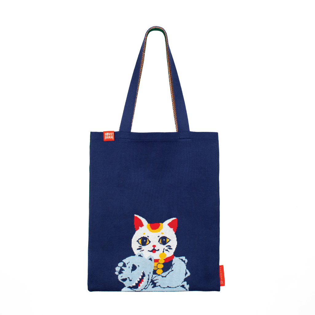 MOViE MANIA Kaiju In The City Knitted Jacquard Tote Bag