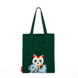 MOViE MANIA Kaiju In The City Knitted Jacquard Tote Bag