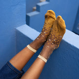 Nakameguro Ocre Transparent Socks