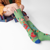 AW24 Polka Fleurs Foret Knee High | PK9-02