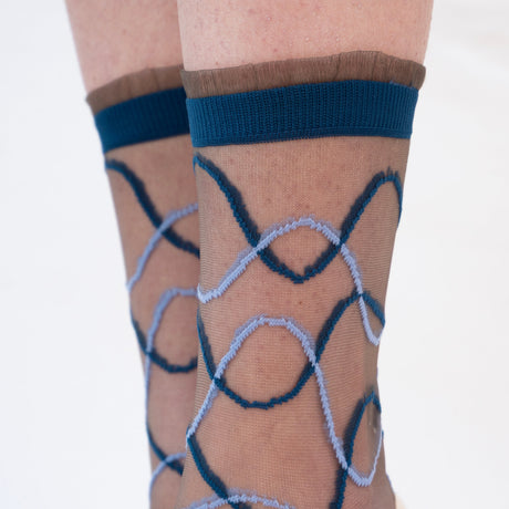 Riflessi Bleue Transparent Socks