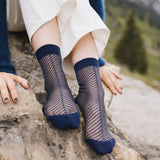 Sapin Bleue Transparent Socks