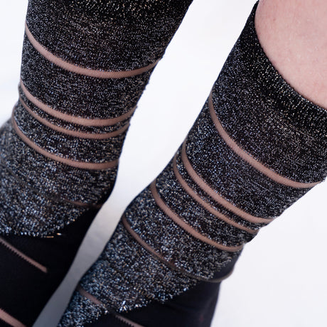 Tate Modern Silver Transparent Socks