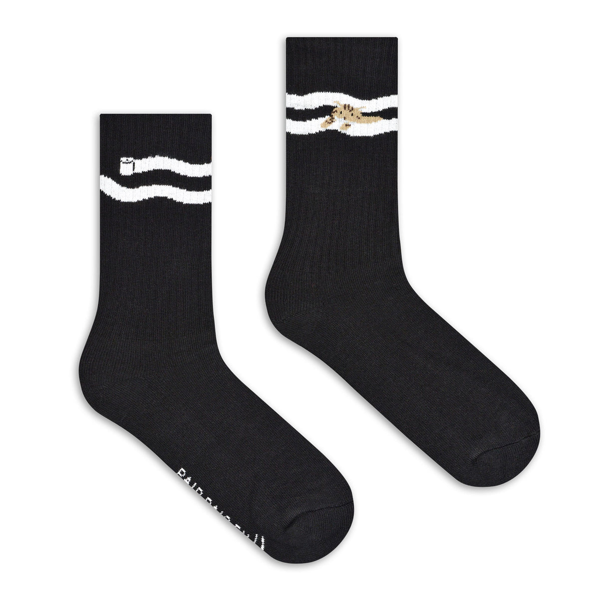 Paper Roll Madness Ribbed Sports Sock